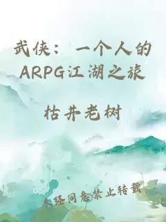 武侠：一个人的ARPG江湖之旅