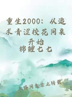 重生2000：从追求青涩校花同桌开始