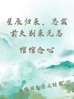 星辰归来，总裁前夫别来无恙